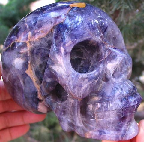 Fluorite Skull stone of discernment and Aptitude 945